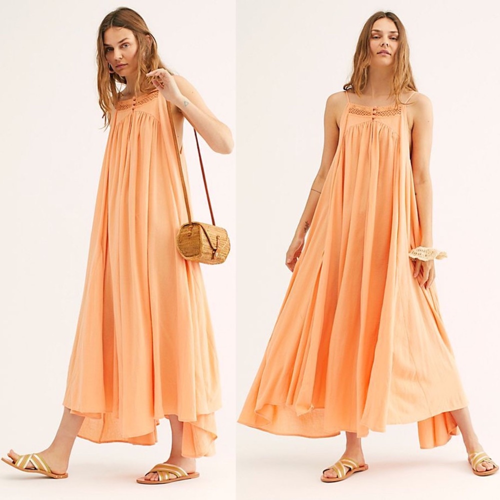 NWT Free People Mancora Maxi Grapefruit
